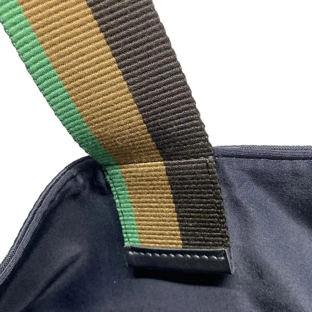 Auth FENDI Pecan Black Dark Brown Multi Jacquard Leather Tote Bag - Picture 12 of 15